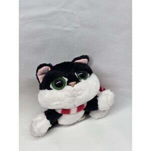 Cat Black & White Tuxedo LOKI Kitten VTG RUSS BERRIE Plush Stuffed Animal